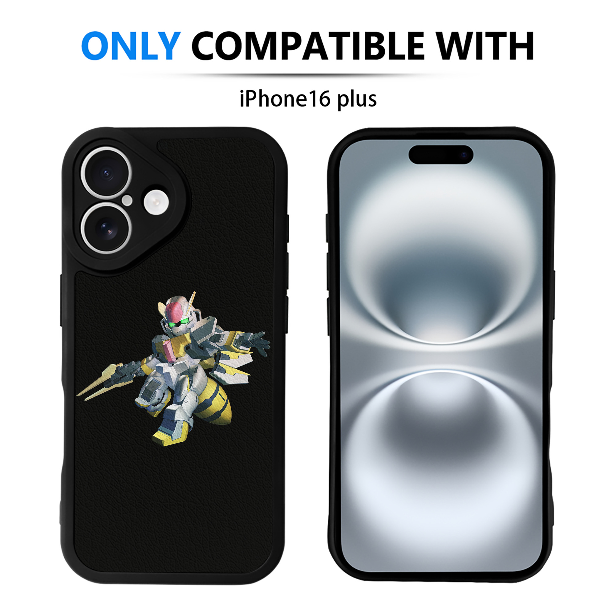 （画像用） 機動戦士ガンダム Mobile Suit Gundam 【iPhone 16シリーズ対応】シリコンスマホケース（レザー調） 材質：シリコン